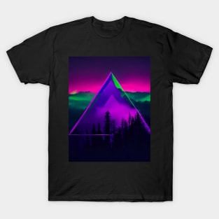 Neon Wilderness: A Surreal Journey into the Unknown T-Shirt